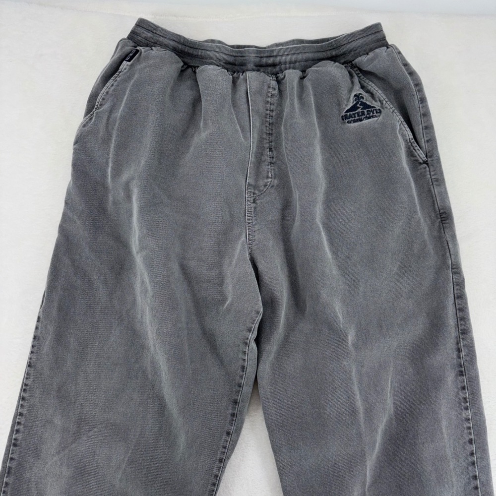 Crazy Shirts Hawaii Original Crater Dyed Joggers Mens XXL Gray Cotton Pants